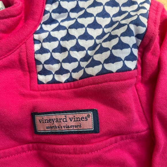 PINK VINEYARD VINES GIRLS FLEECE TOP , clean size 10/12 - Picture 3 of 4